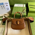 Gucci Mini Top Handle Bag with Bamboo Cuir