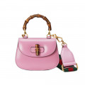 Gucci Mini Top Handle Bag with Bamboo Pink