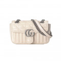 Gucci GG Marmont Mini Shoulder Bag White