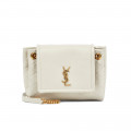 Saint Laurent Nolita Mini Leather Shoulder Bag White