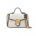 Gucci GG Marmont Mini Top Handle Bag White