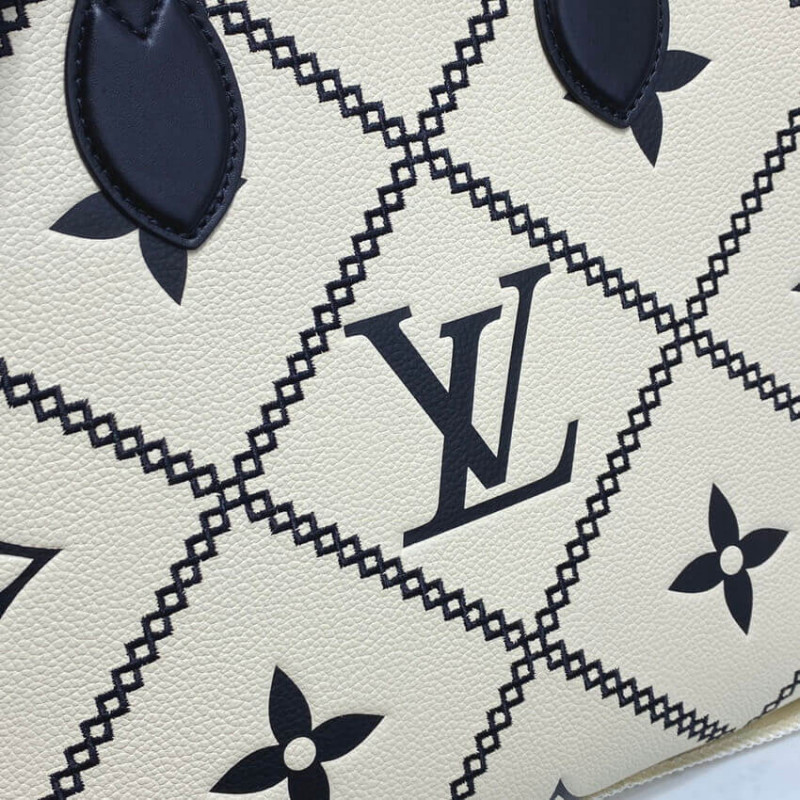 Louis Vuitton Monogram On The Go MM in Cream — LSC INC