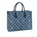 Louis Vuitton Monogram Jacquard Denim OnTheGo GM Blue