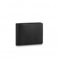 Louis Vuitton Taiga Leather Multiple Wallet Black
