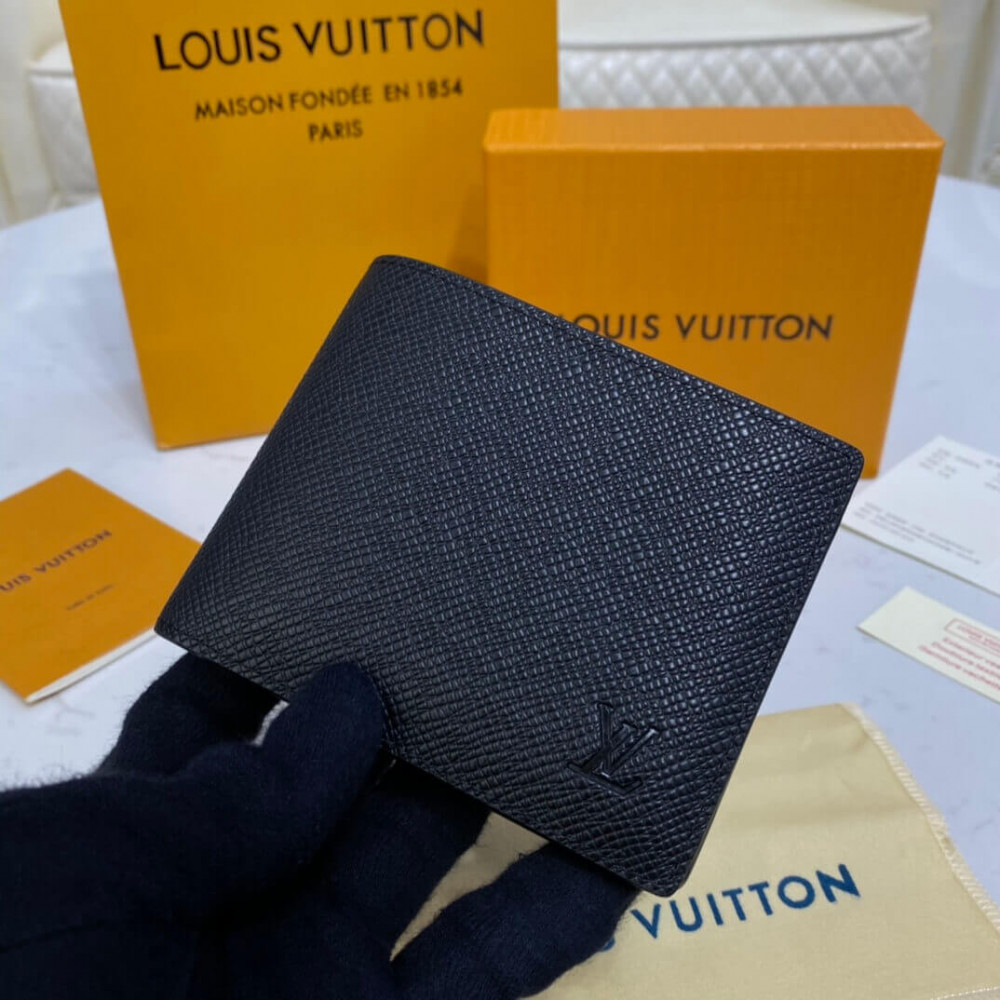 LOUIS VUITTON Portefeuille Multiple Noir M30295 Taiga Leather– GALLERY RARE  Global Online Store