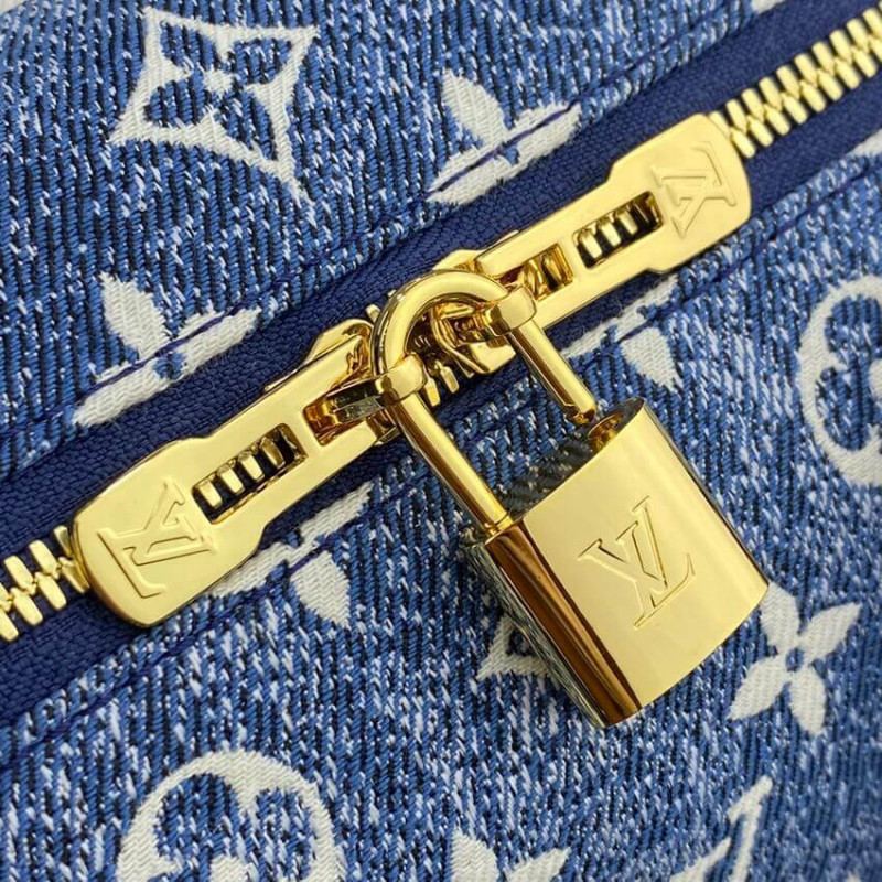 Louis Vuitton Speedy Bandouliere Bag Monogram Jacquard Denim 25 Blue  229910173