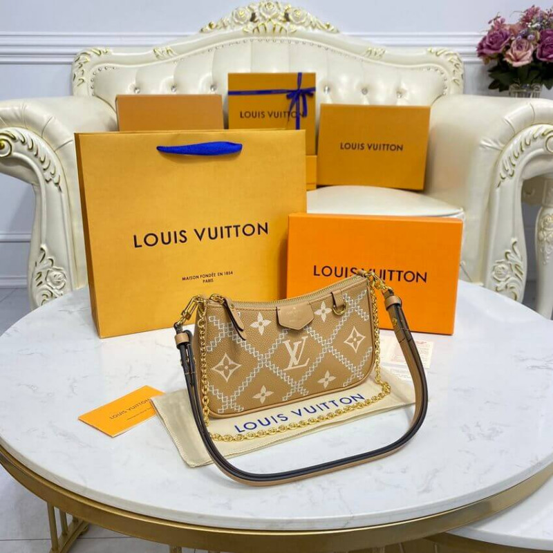 Louis Vuitton Arizona Beige Monogram Empreinte Multi Pochette Accesoires 72lz825