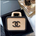 Chanel Vanity Case Beech Wood Beige/Black