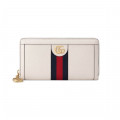 Gucci Ophidia Leather Zip Around Wallet