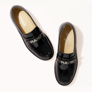 Chanel Patent Calfskin Loafers G37430 Black