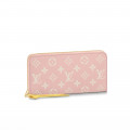 Louis Vuitton Monogram Empreinte Leather Zippy Wallet Pink