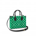 Louis Vuitton Monogram Jacquard Velvet Onthego PM Green