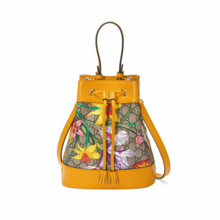 Gucci Ophidia GG Flora Small Bucket Bag