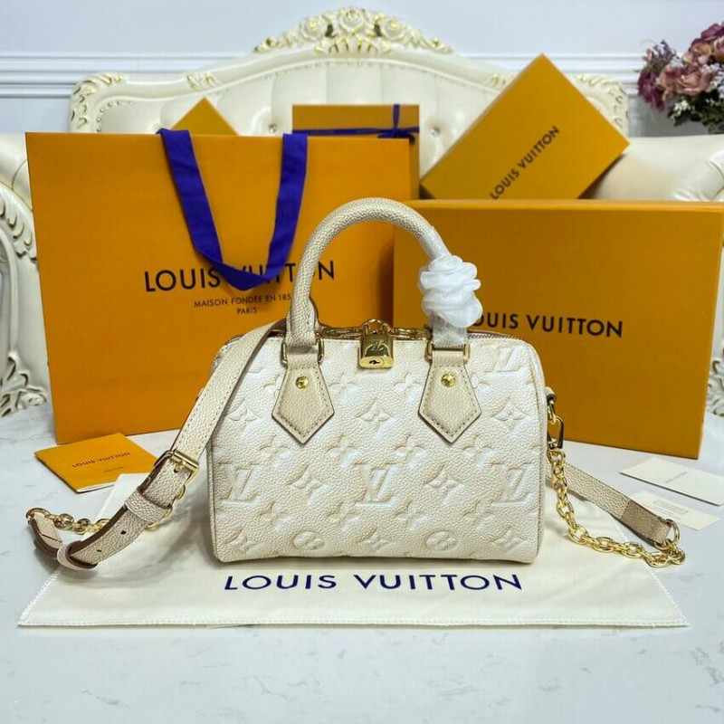Louis Vuitton Speedy Bandouliere 20 Pale Beige