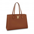 Louis Vuitton Lockme Shopper Bag Chataigne Brown