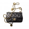 Chanel Mini Flap Bag Heart Chain