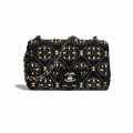 Chanel Pearl Strass CC Velvet Mini Flap Bag
