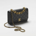 Chanel Grained Calfskin Wallet on Chain
