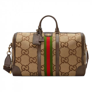 Gucci Jumbo GG Large Duffle Bag Brown