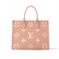 Louis Vuitton Bicolor Monogram Empreinte Onthego MM Pink/Cream