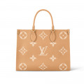 Louis Vuitton Bicolor Monogram Empreinte Onthego MM Arizona/Beige