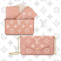 Louis Vuitton Felicie Pochette Pink/Cream