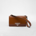 Prada Embleme Brushed-Leather Bag