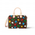 LV x YK Speedy Bandouliere 25 with 3D Painted Dots Print