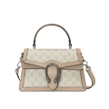 Gucci Small Dionysus Top Handle Bag Oatmeal Leather Trim