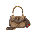 Gucci Bamboo 1947 Jumbo GG Small Top Handle Bag