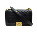 Chanel Le Boy Bag 25cm Black Caviar Leather