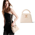 Louis Vuitton Capucines Bag Quartz White