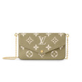 Louis Vuitton Monogram Empreinte Felicie Pochette Khaki/Cream