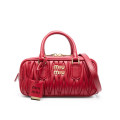 Miu Miu Arcadie Matelasse Nappa Leather Bag 5BB148 Red