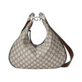Gucci GG Supreme Attache Medium Shoulder Bag Blue