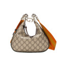 Gucci GG Supreme Attache Small Shoulder Bag Coffee