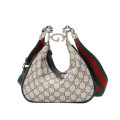 Gucci GG Supreme Attache Small Shoulder Bag Blue