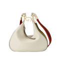 Gucci White Leather Attache Small Shoulder Bag