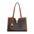 Celine Cabas 16 In Triomphe Canvas and Calfskin