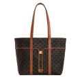 Celine Cabas Drawstring In Triomphe Canvas and Calfskin