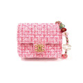 Chanel Mini Flap Bag in Pink Tweed