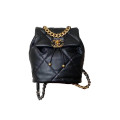 Chanel 19 Backpack Black Quilted Lambskin