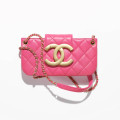 Chanel 24C Quilted Lambskin Baguette Bag
