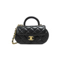 Chanel 24C Quilted Lambskin Small Bag With Top Handle