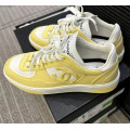 Chanel Fabric Runners Trainers Sneakers Yellow White