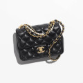 Chanel Mini Flap Bag with Pearl Top Handle Chain