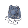 Chanel 22 Mini Handbag in Stitched Denim