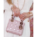 Christian Dior Mini Lady Dior Bag Pink Cannage Lambskin