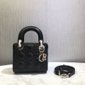 Christian Dior Mini Lady Dior Bag Black Cannage Lambskin