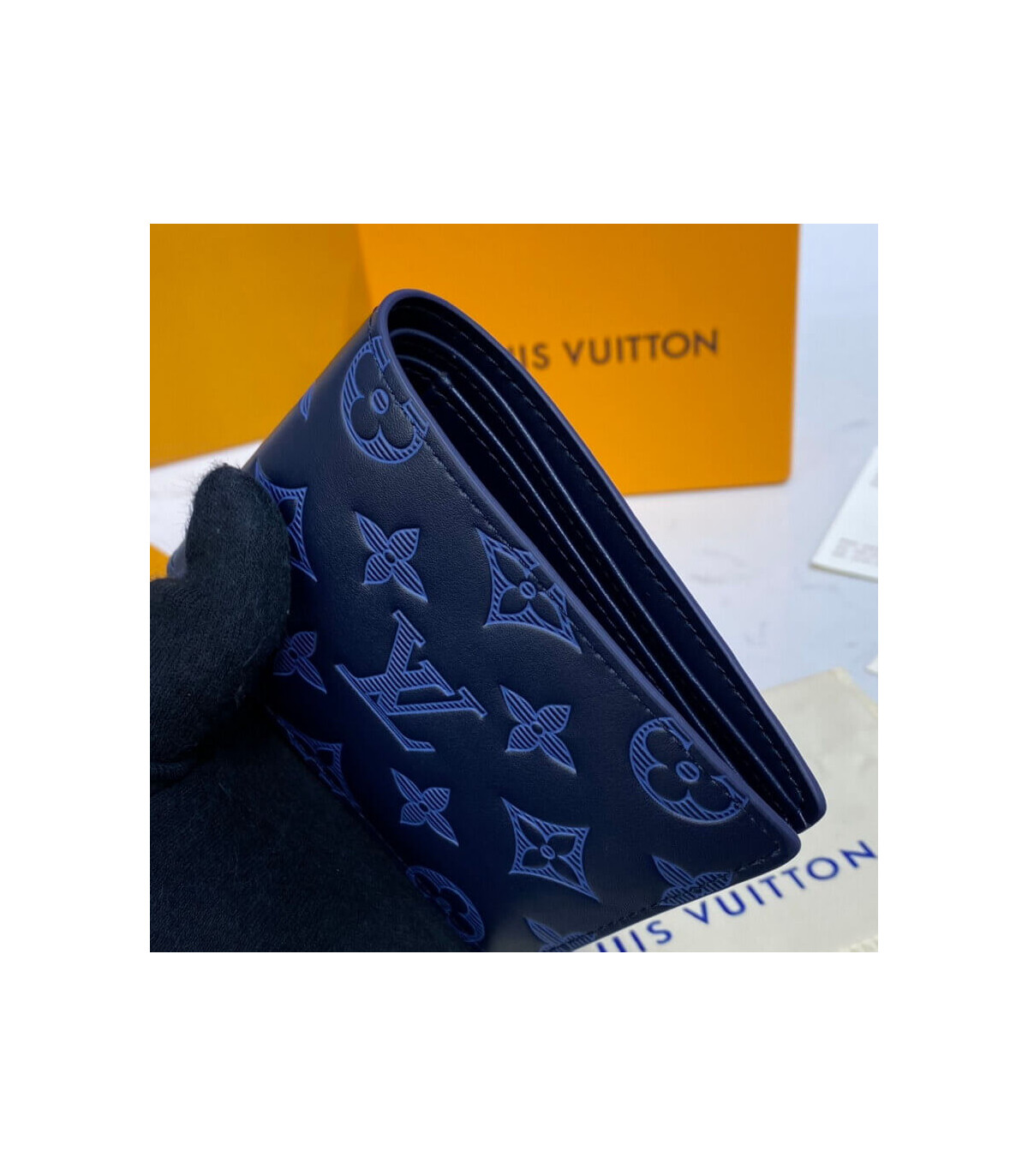 Louis Vuitton M82809 Multiple Wallet , Blue, One Size